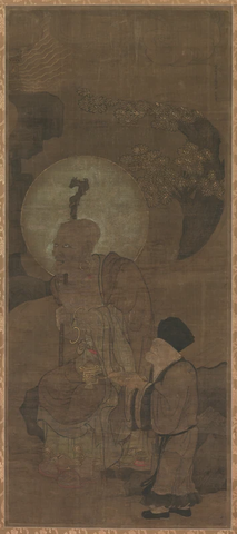 南宋 金大受 十六罗汉图绢本东京 172x77(1)