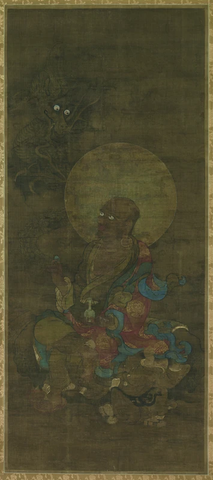 南宋 金大受 十六罗汉图绢本东京 172x77(3)