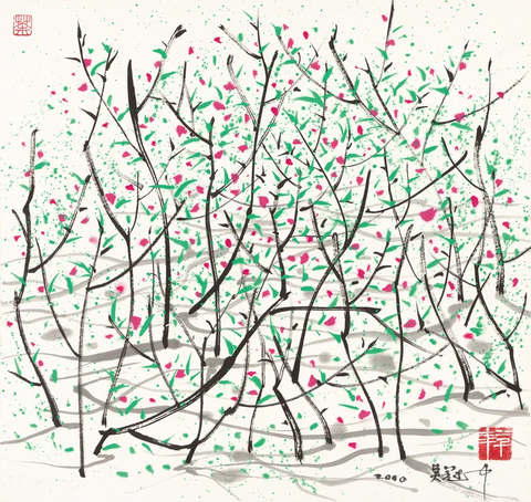 吴冠中 春 50×48 