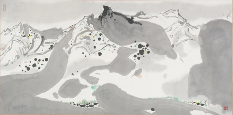 吴冠中 雪 70×140 