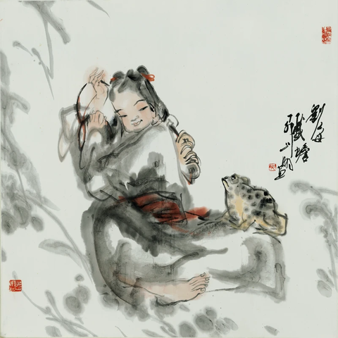 吴山明 写意人物 