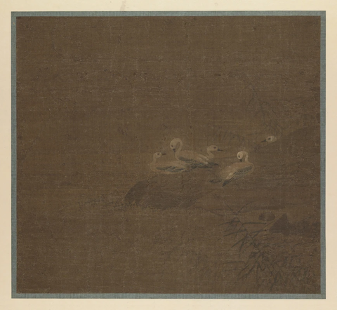 唐 惠崇 《雁图》46X50