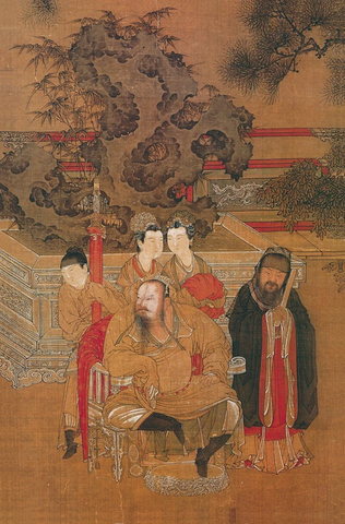 宋 佚名 折椹图 绢本35X53