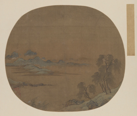 宋 佚名 柳溪春色图25x26