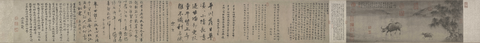 宋 佚名 毛益牧牛图卷纸本26X294