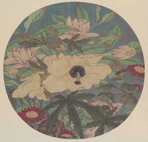 宋 佚名 秋花图页50x52