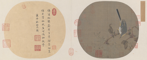 宋 佚名 红蓼水禽图页绢本设色25.2x26.8北京故宫_1