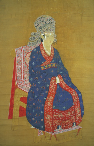 宋 宋神宗后坐像 絹本設色77x60台北故宮博物院