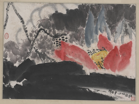 张迪平-绘画红荷图 