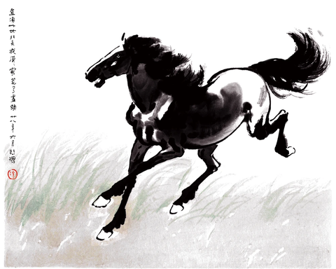 徐悲鸿《小马》 