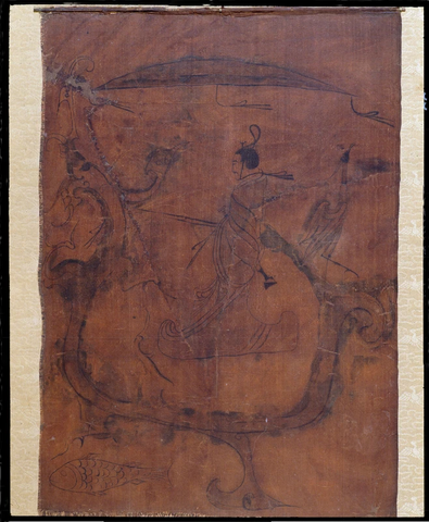 战国 人物御龙帛画 37.5x28湖南省博物馆藏