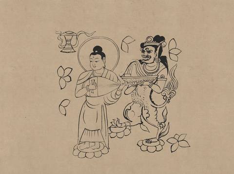 敦煌莫高窟藏经洞 宋 菩萨伎乐 (2) 