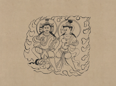 敦煌莫高窟藏经洞 宋 菩萨伎乐 