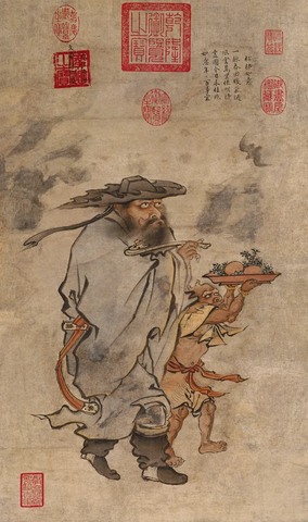 明 朱见深 岁朝佳兆图纸本59.97x35