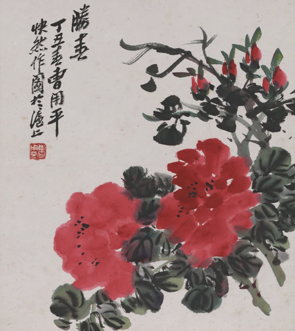 曹用平-牡丹图27X24 