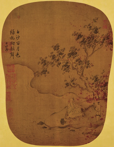 月色秋声图-右画代绢OK