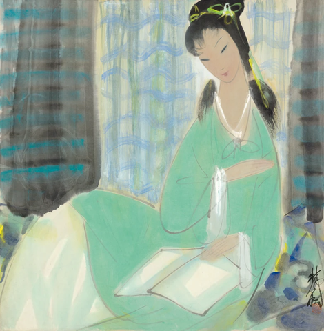 林凤眠 仕女 70×71 