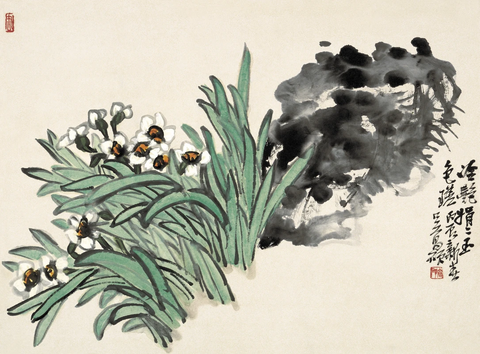 清 吴昌硕 冷艳捐二玉 