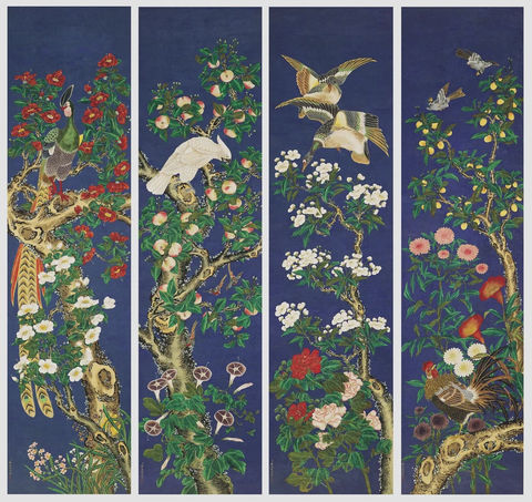 清 蒋廷锡(传）花鸟画