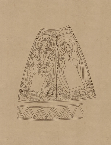 石窟 克孜尔壁画线描稿 (1)  