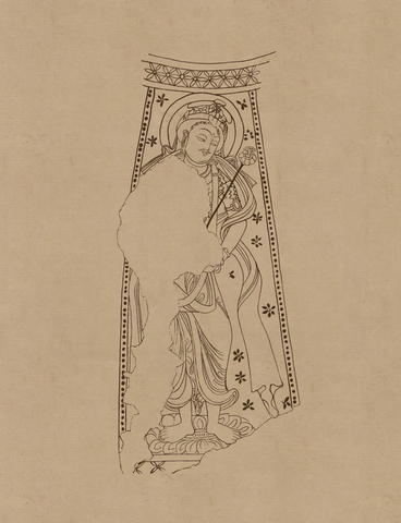 石窟 克孜尔壁画线描稿 (12)  