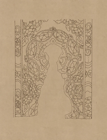 石窟 克孜尔壁画线描稿 (17)  