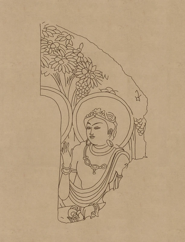 石窟 克孜尔壁画线描稿 (19)  