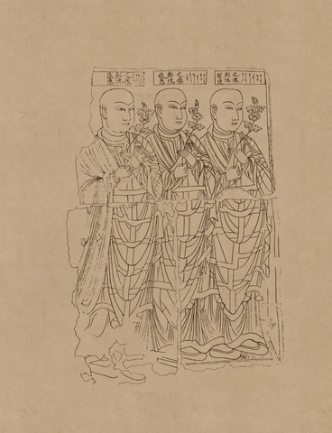 石窟 克孜尔壁画线描稿 (25)  