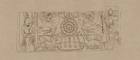 石窟 克孜尔壁画线描稿 (28)  