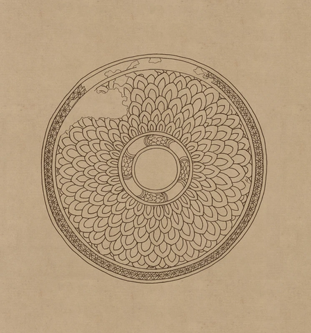 石窟 克孜尔壁画线描稿 (8)  