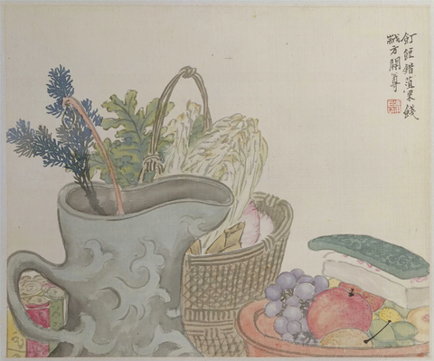 第四开：饤饾错菹果，饯岁方尊开