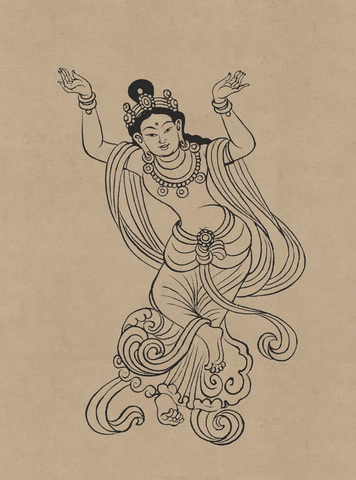 莫高窟112窟 中唐 舞伎菩萨 