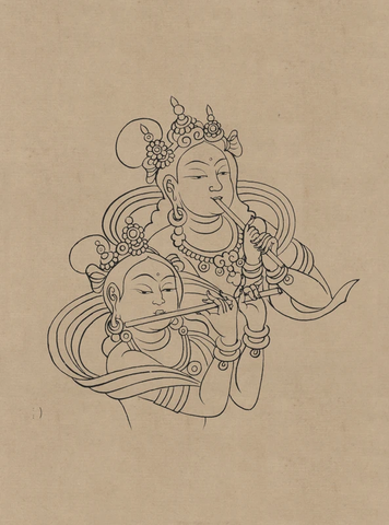 莫高窟148窟 盛唐 菩萨伎乐 