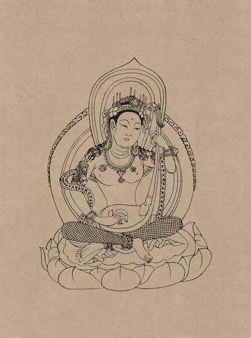 莫高窟14窟 晚唐 菩萨伎乐 (3) 