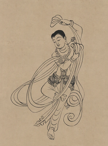 莫高窟159窟 中唐 舞伎菩萨 