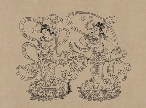 莫高窟215窟 盛唐 舞伎菩萨 