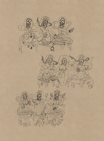 莫高窟272窟 北凉 听法菩萨 