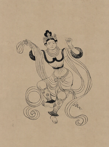 莫高窟468窟 晚唐 舞伎菩萨 