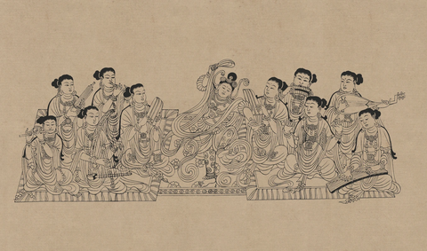 莫高窟61窟 五代 舞乐菩萨 