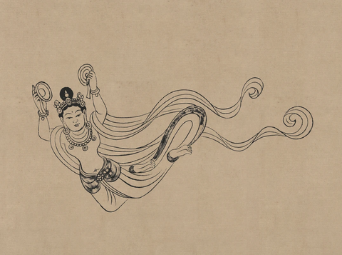 莫高窟85窟 晚唐 飞天伎乐 