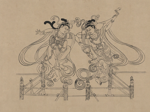 莫高窟98窟 五代 舞乐菩萨 