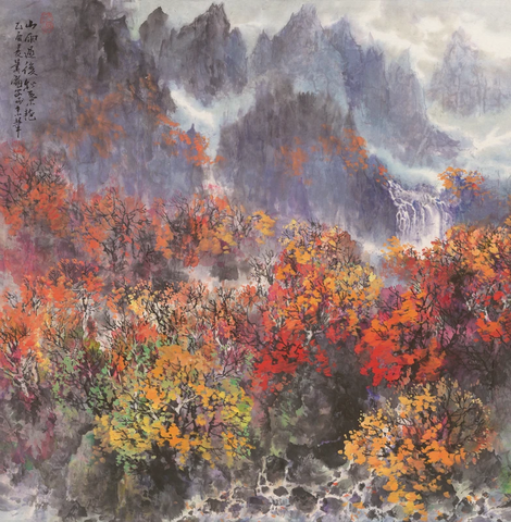 萧翰-山雨过后秋叶艳 