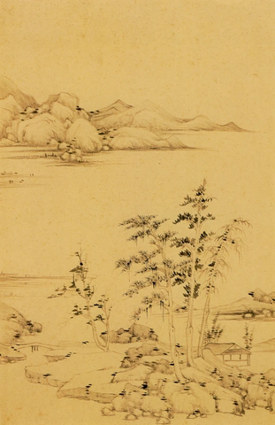 董其昌 仿宋元人缩本画跋册95