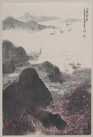 蔡大雄-江南春色图轴 