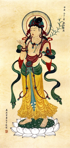 观音菩萨 唐卡 