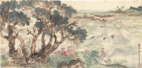 陆俨少 闽西春色 94×45 