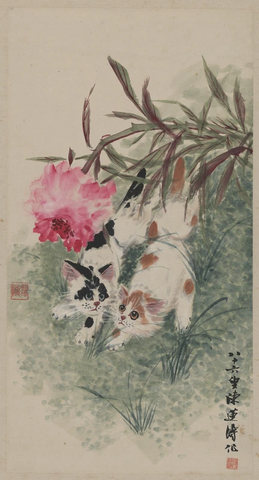陈莲涛-双猫图 