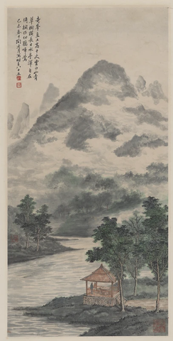 陶冷月-山水图轴 