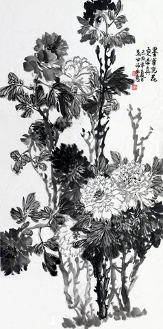 马世治 墨笔写花更率真 