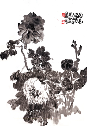 马世治画意  国色天香 